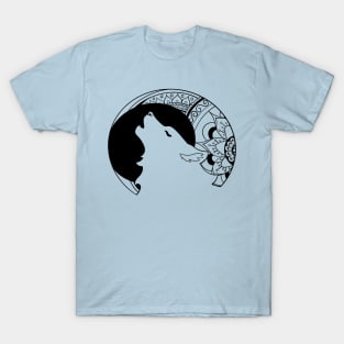 Howling Wolf Mandala T-Shirt